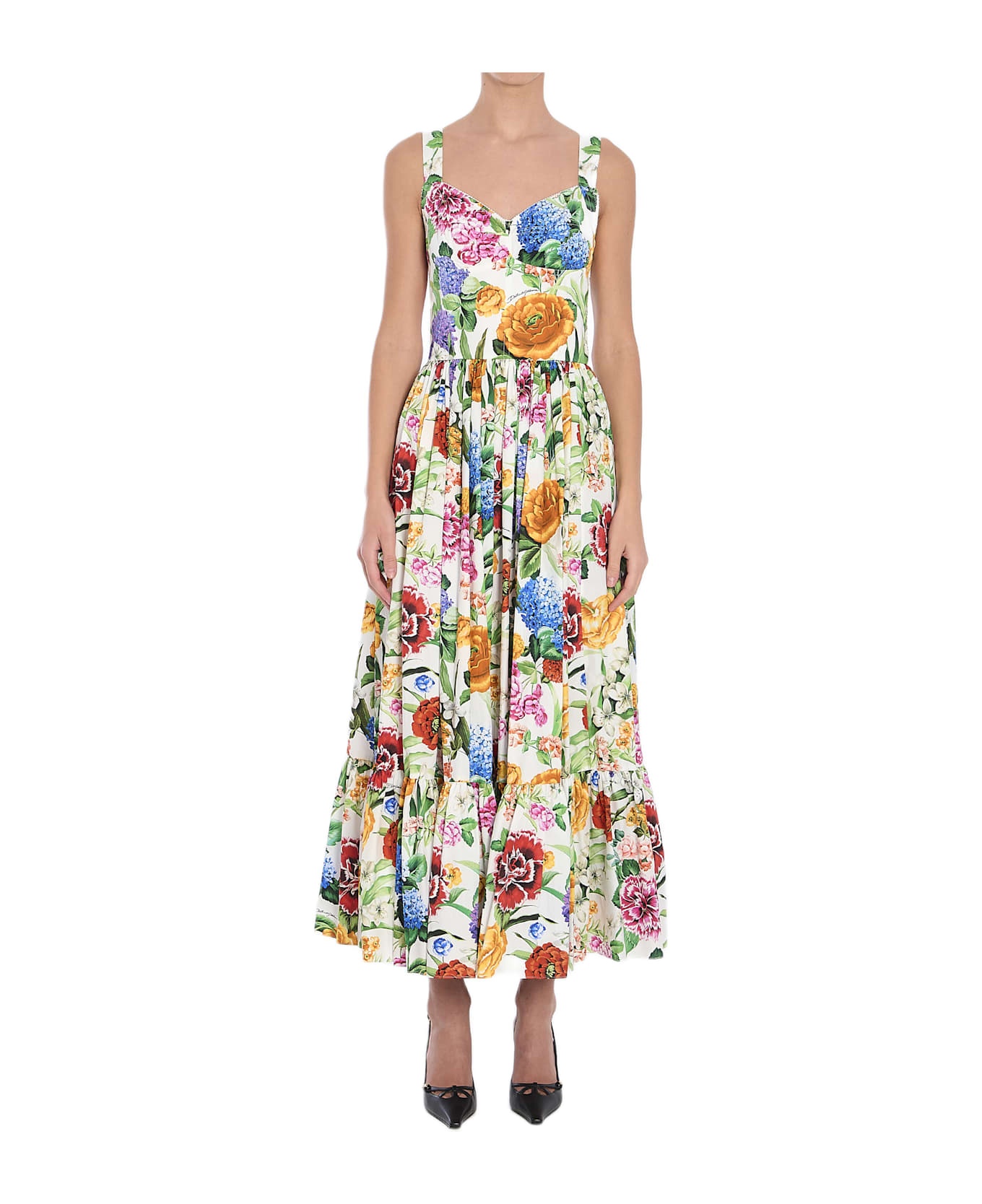 Floral Midi Dress - 1