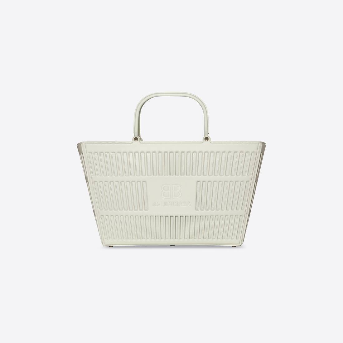 Mag Large Basket Bag in White - 5