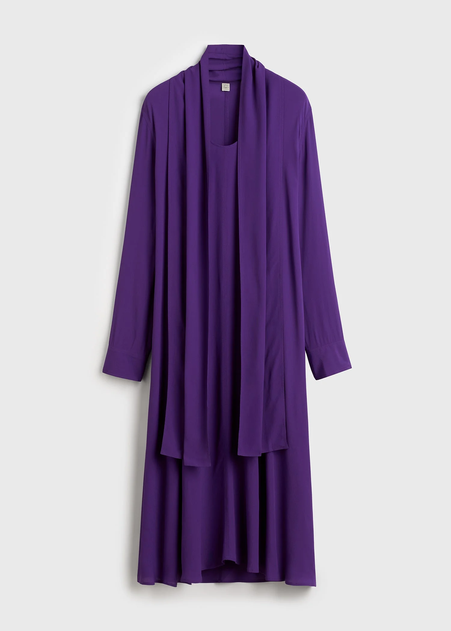 Rounded neckline dress amethyst - 1