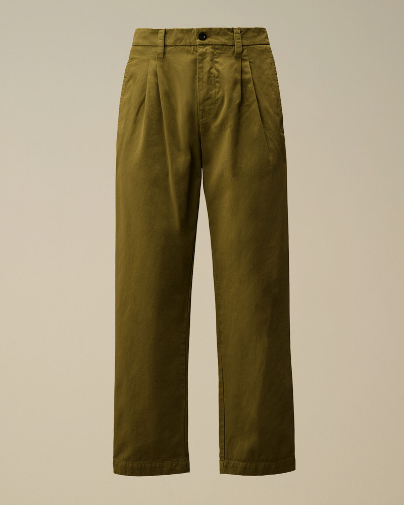 Cotton Gabardine Loose Chino Pants 1