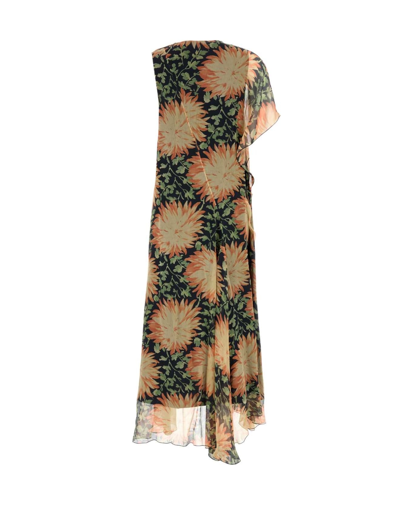 Printed Silk Dress - 2