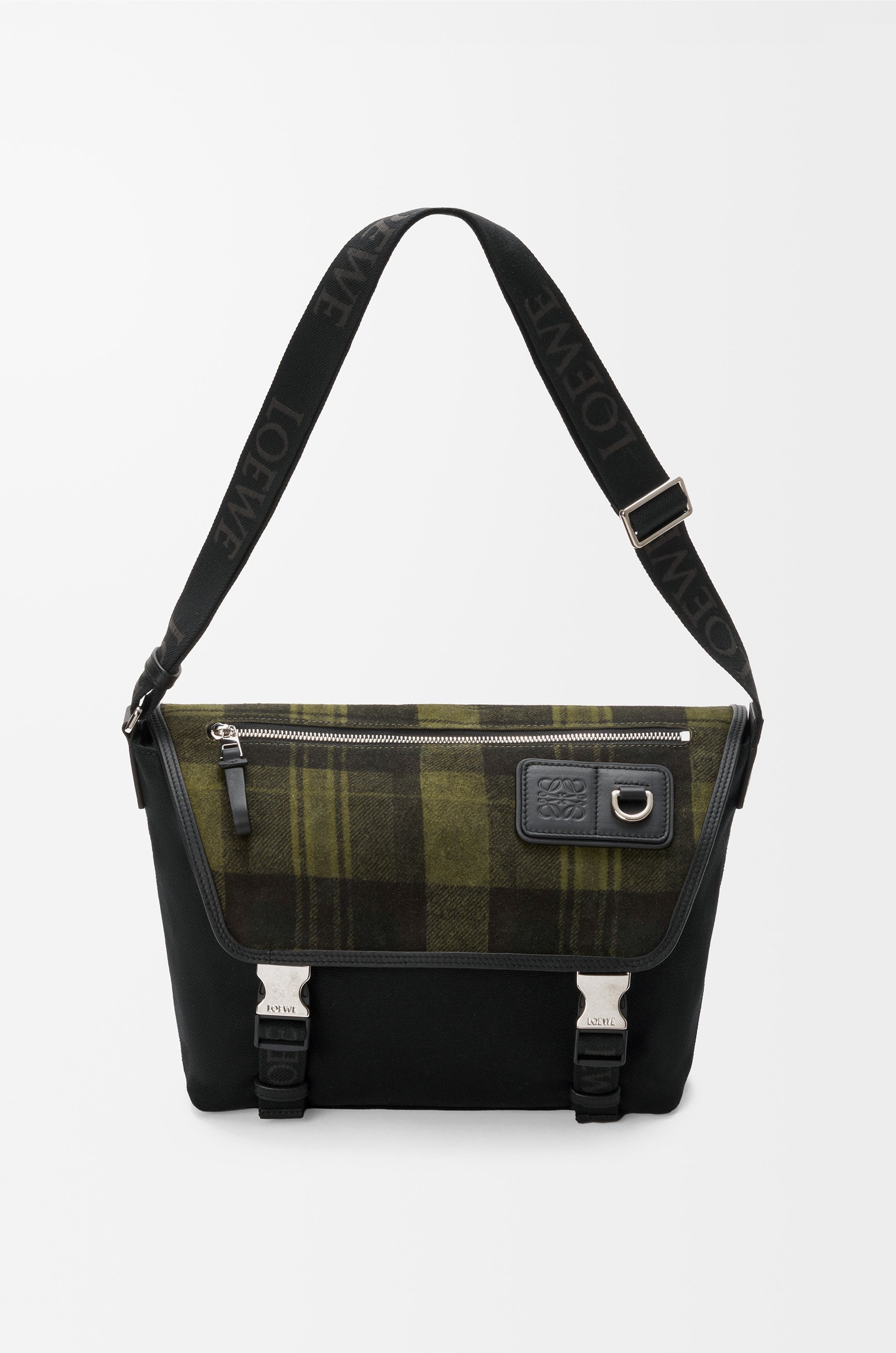 Medium Flex messenger in canvas and brushed suede - 5