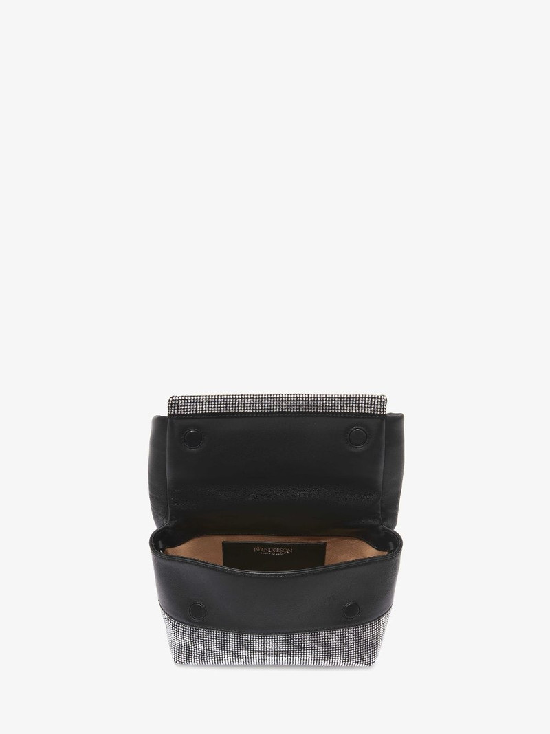 MEDIUM TWISTER - LEATHER TOP HANDLE BAG WITH CRYSTALS 3