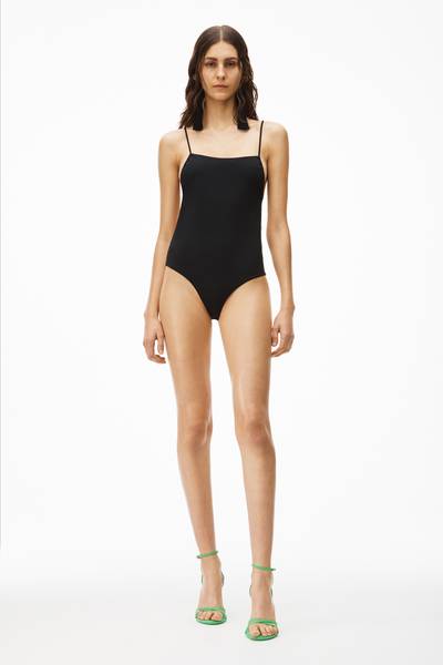 Alexander Wang CRYSTAL CHARM STRING SWIMSUIT IN JERSEY outlook