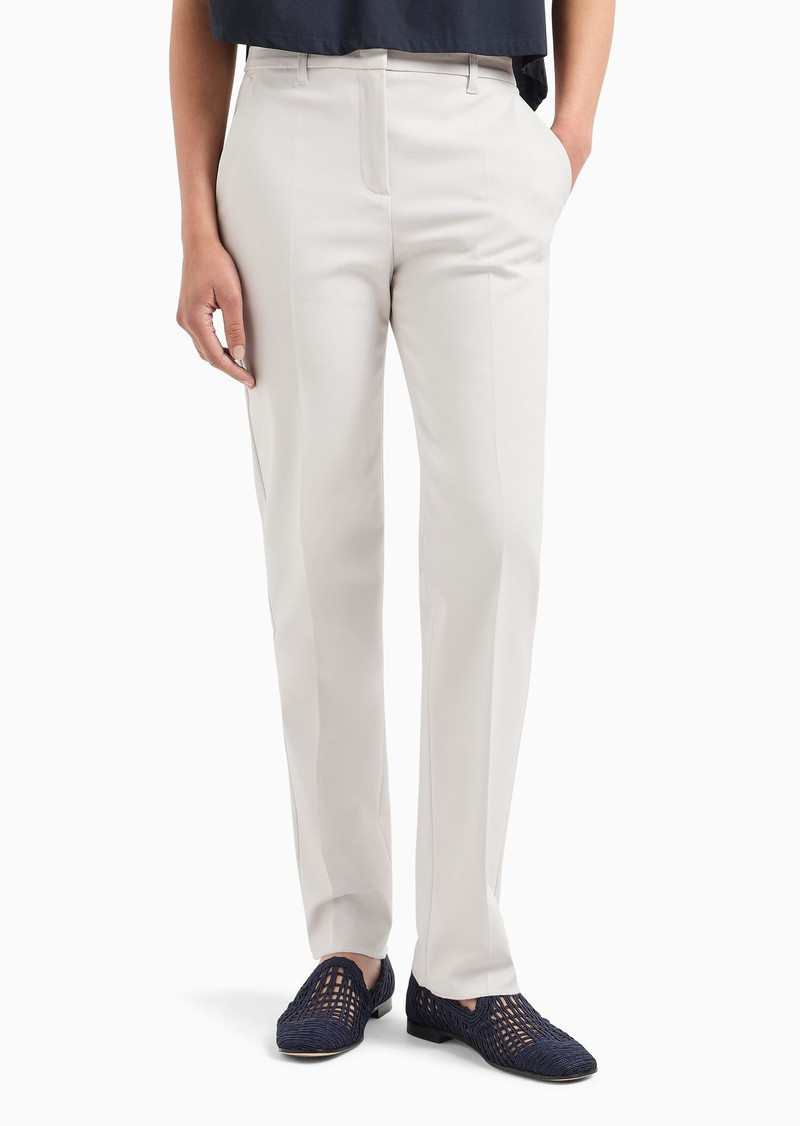 Couture cotton-blend slim-fit trousers 2