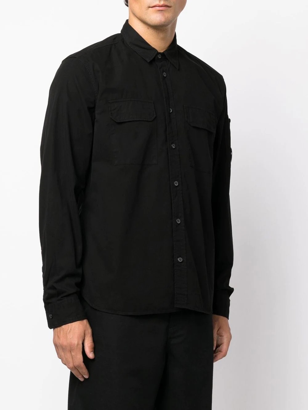 button-down fitted shirt - 3