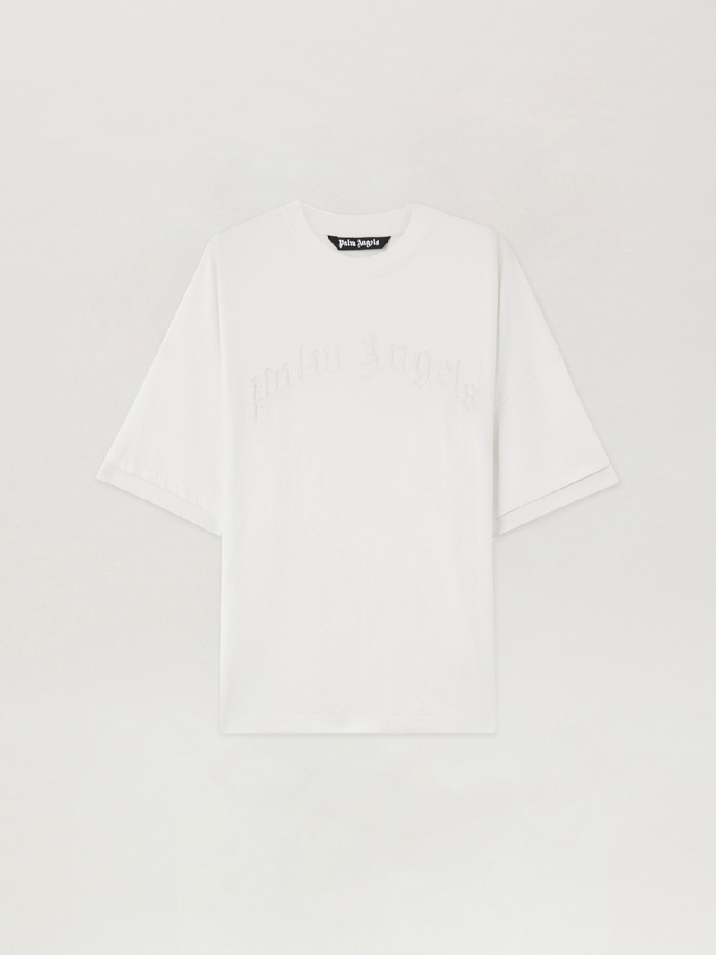 Curved Logo Loose Double T-Shirt 1