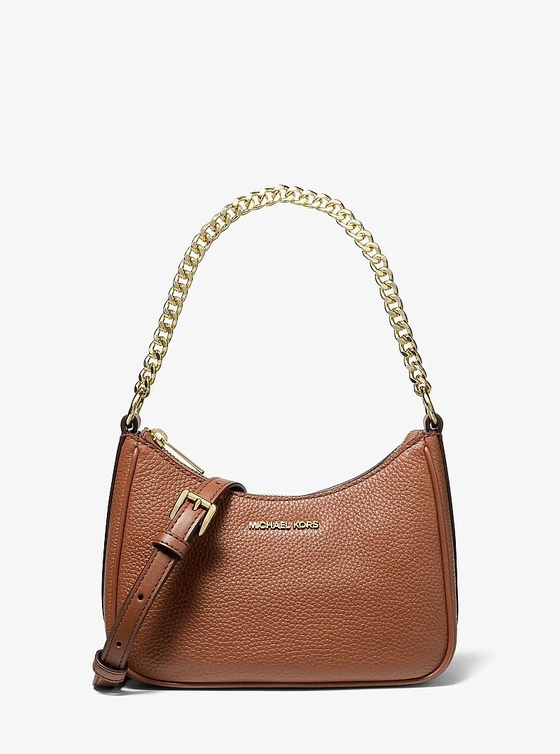 Jet Set Travel Small Pebbled Leather Convertible Crossbody Bag - 1