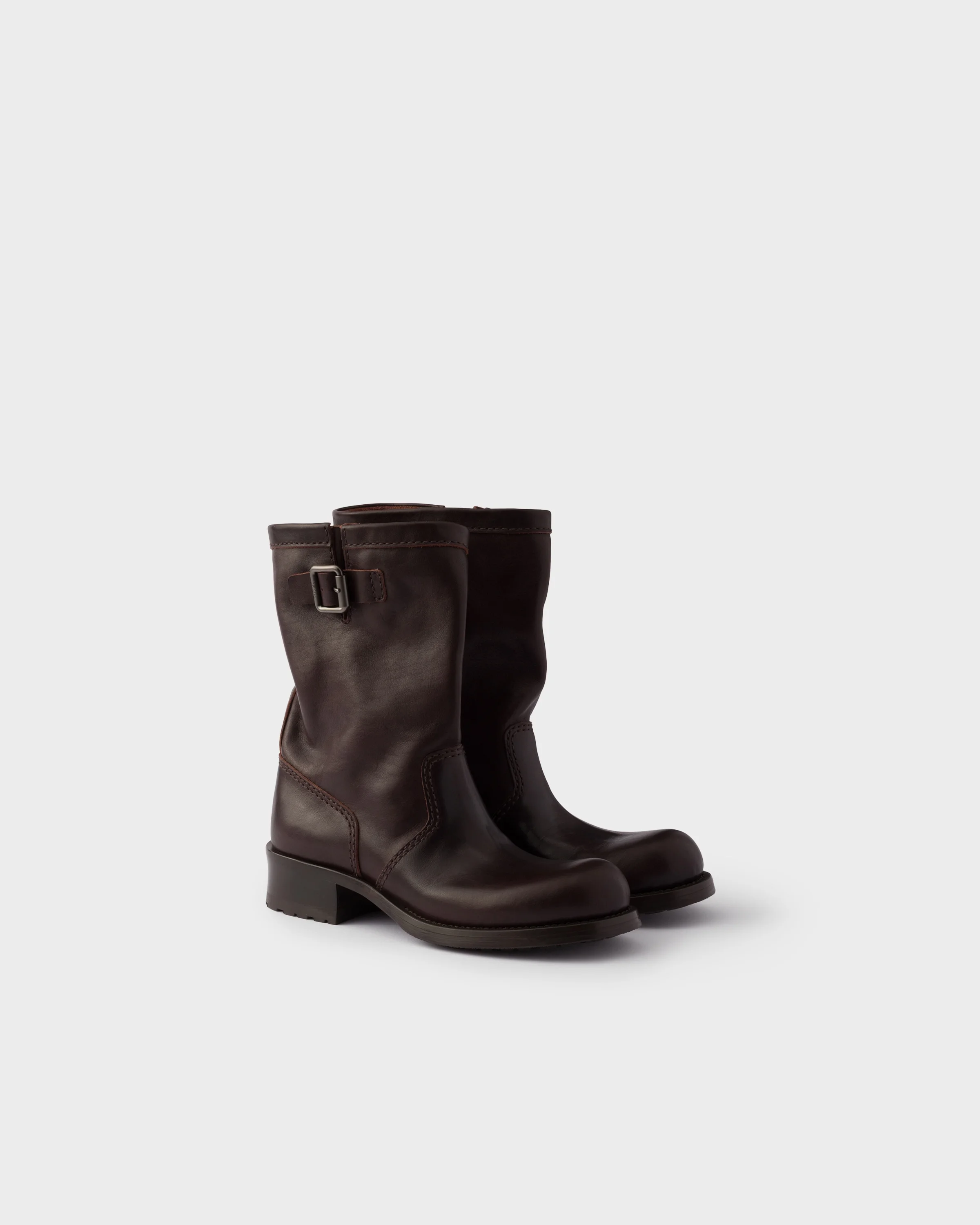 Leather mid-calf boots - 1