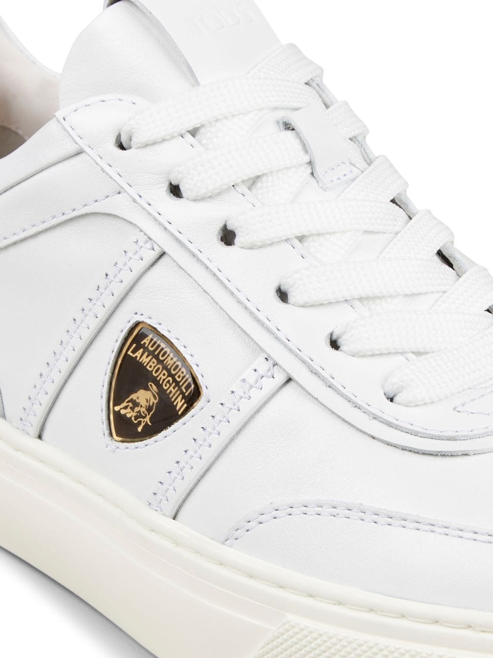 Automobili Lamborghini logo-debossed low-top sneakers - 5