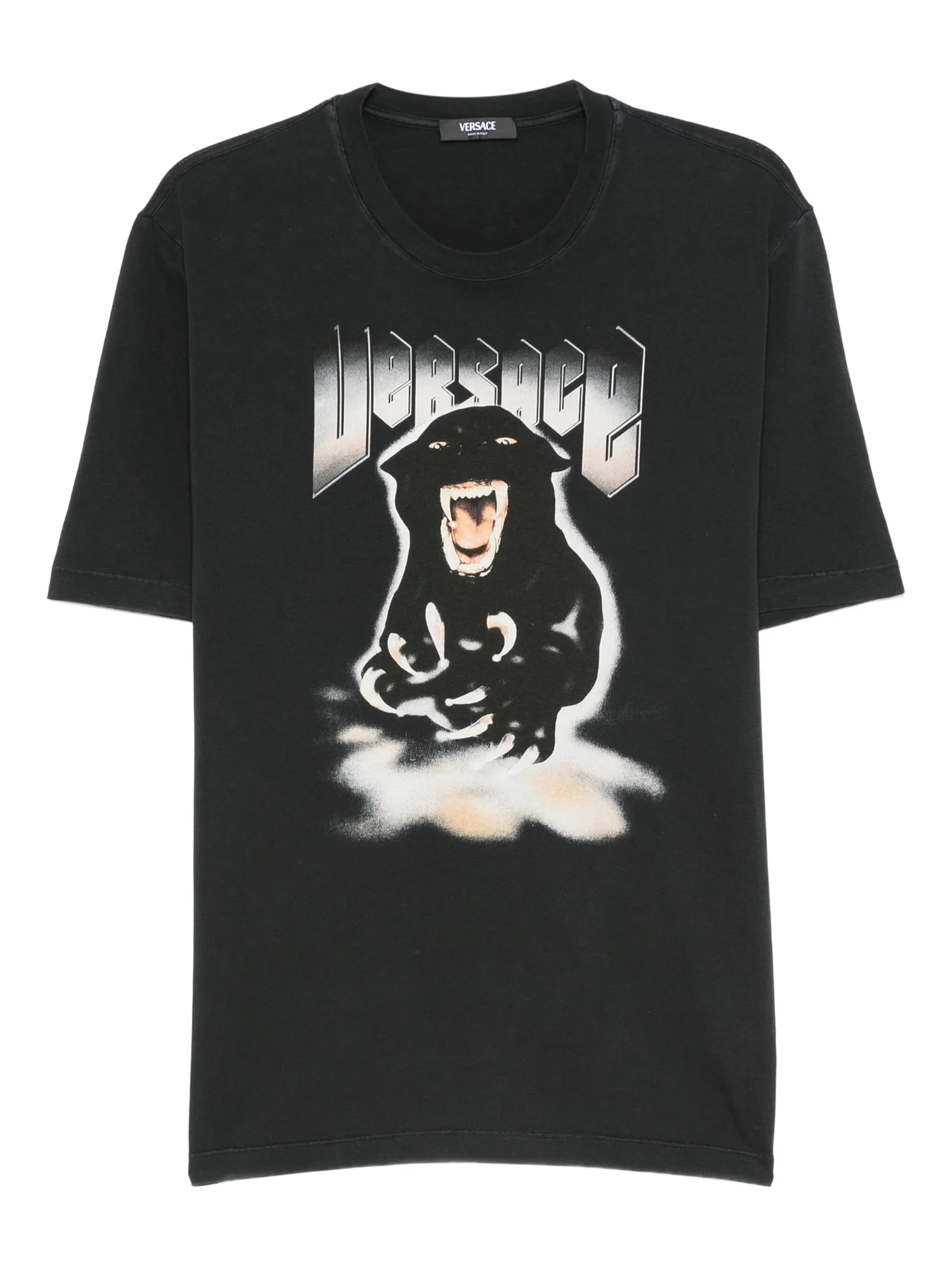 panther print jersey t-shirt - 1