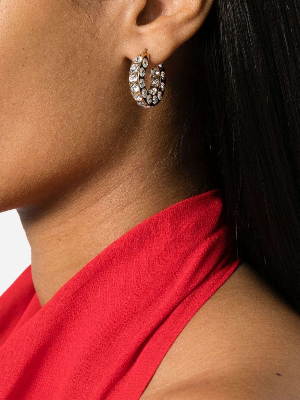 Jahleel chunky-hoop earrings - 2