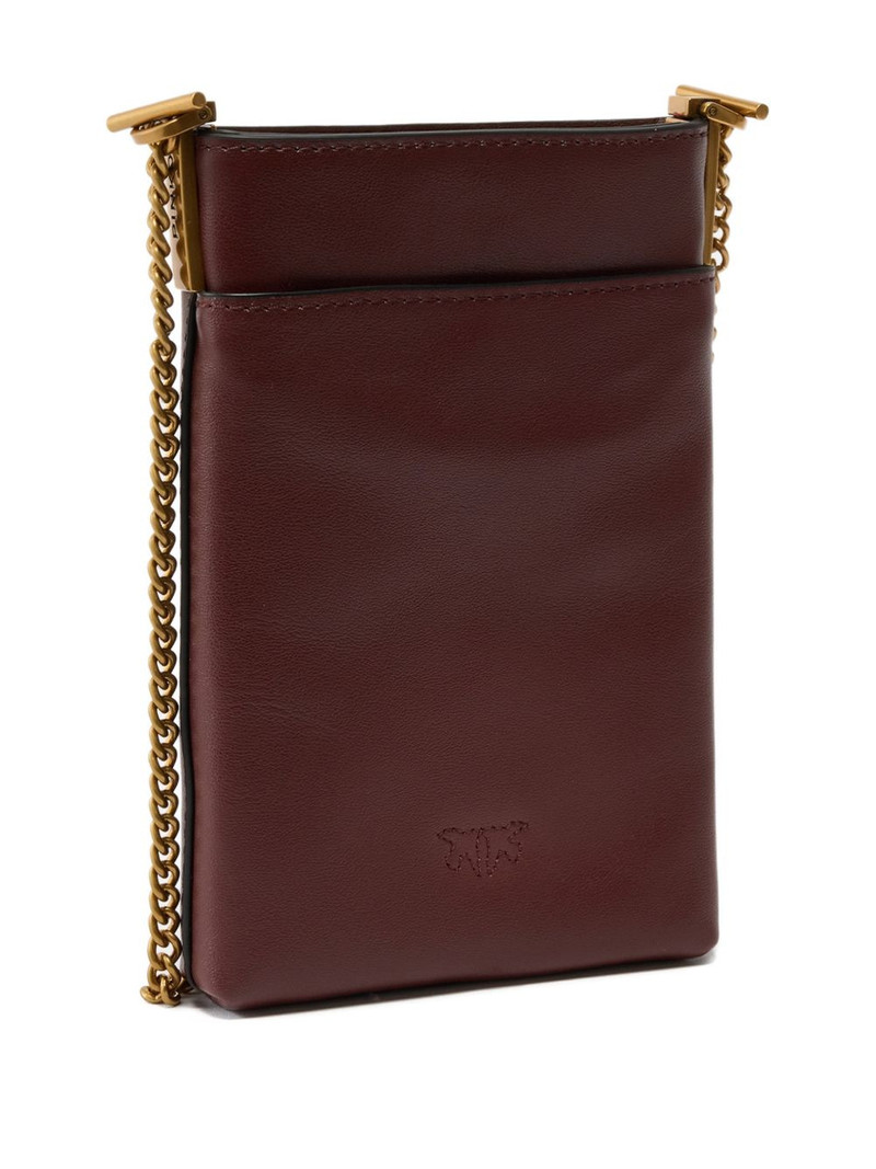 PINKO chain-strap Love Birds-plaque mini bag outlook