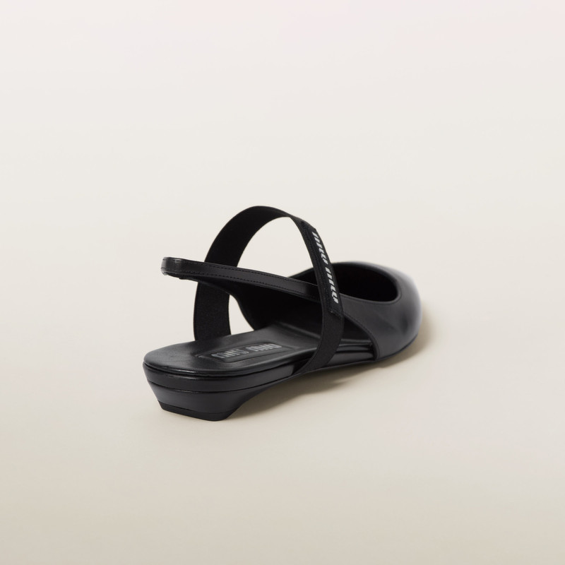 Leather slingback ballerinas 2