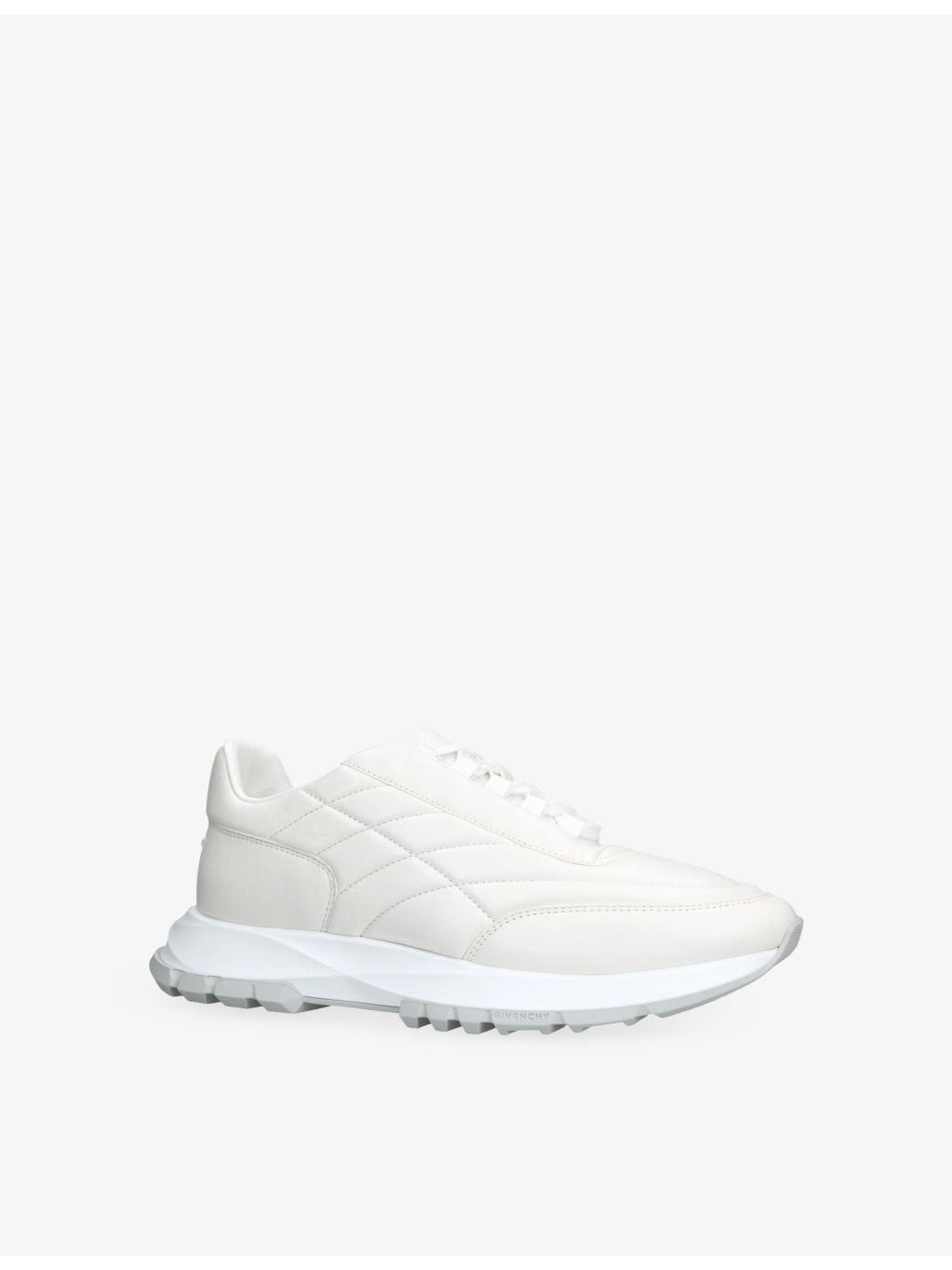 Padded Leather Trainers - 3