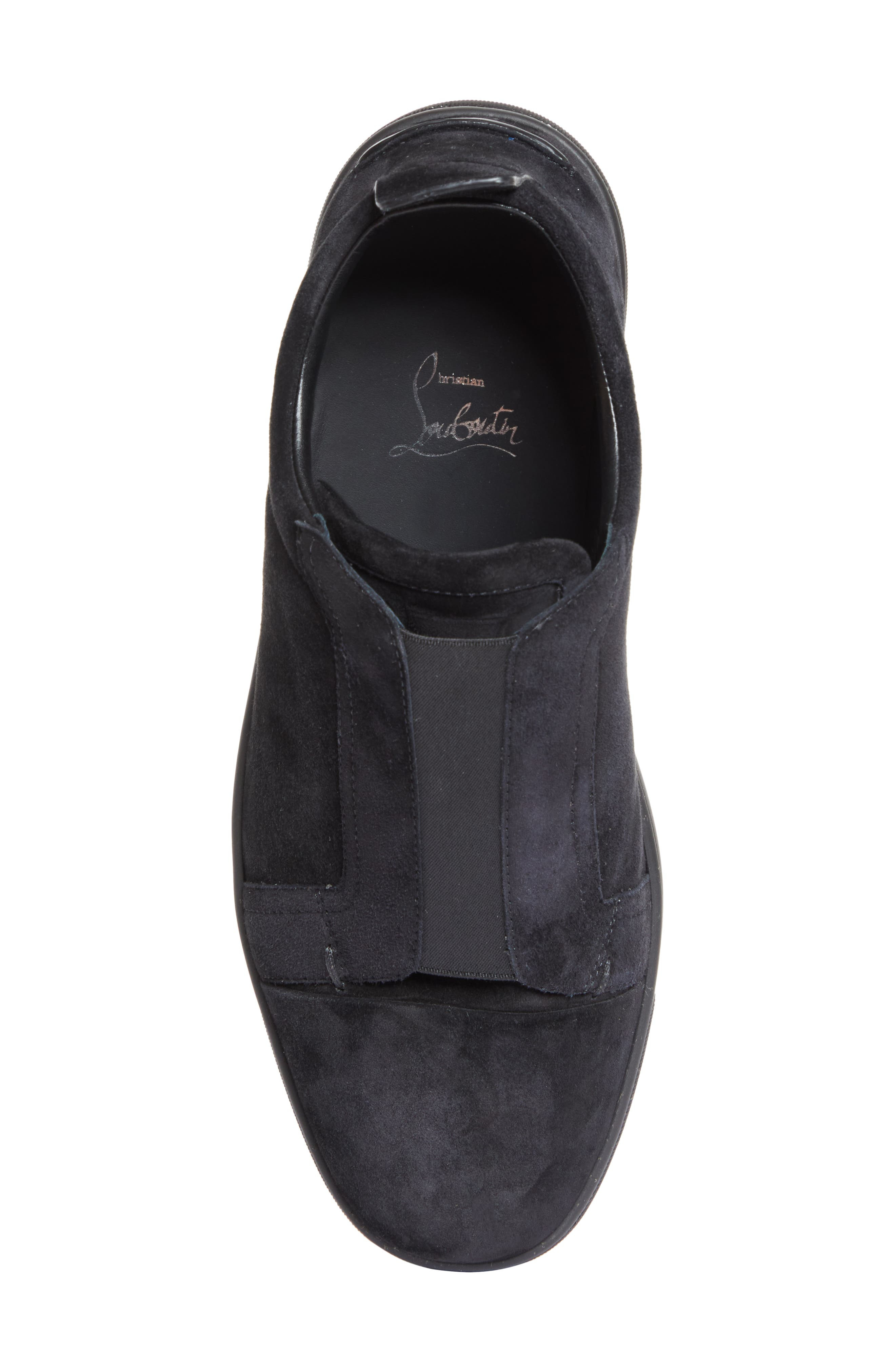 Christian Louboutin Louis Flat Low Top Sneaker in Black at Nordstrom - 5