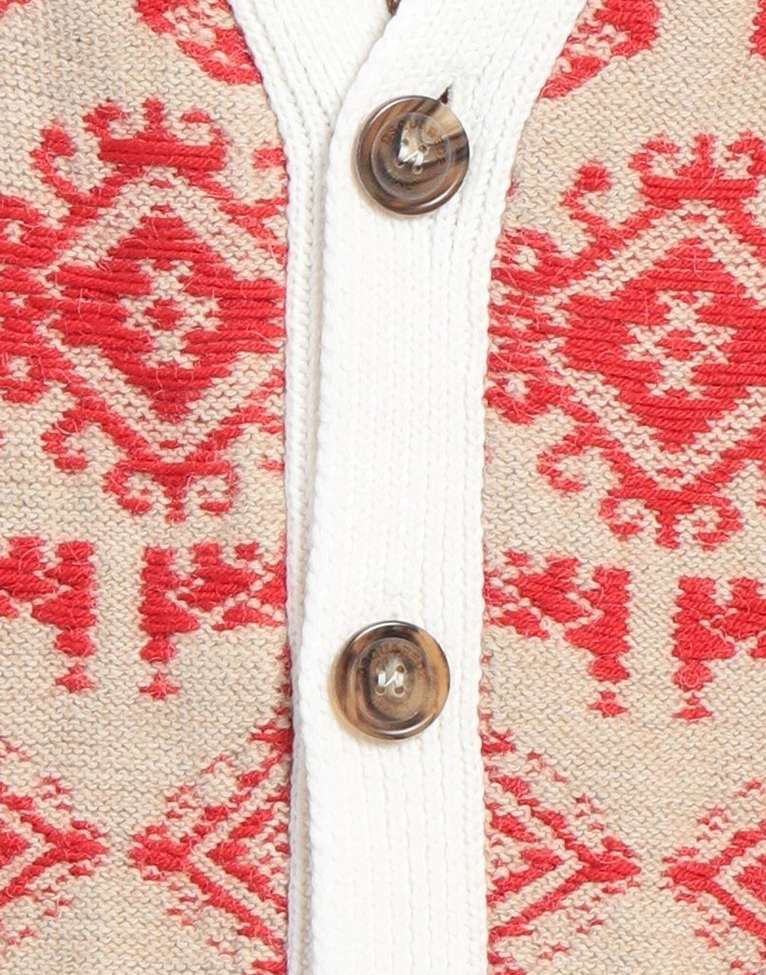 Beige Men's Cardigan - 4