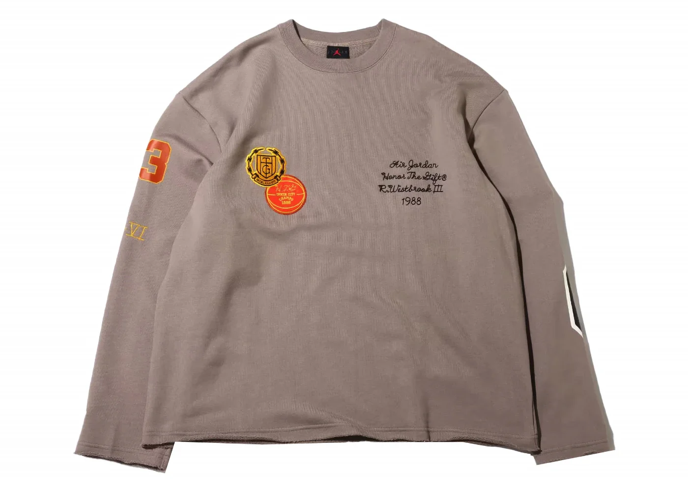 Nike Jordan Honor The Gift Sweatshirt Moon Fossil - 1