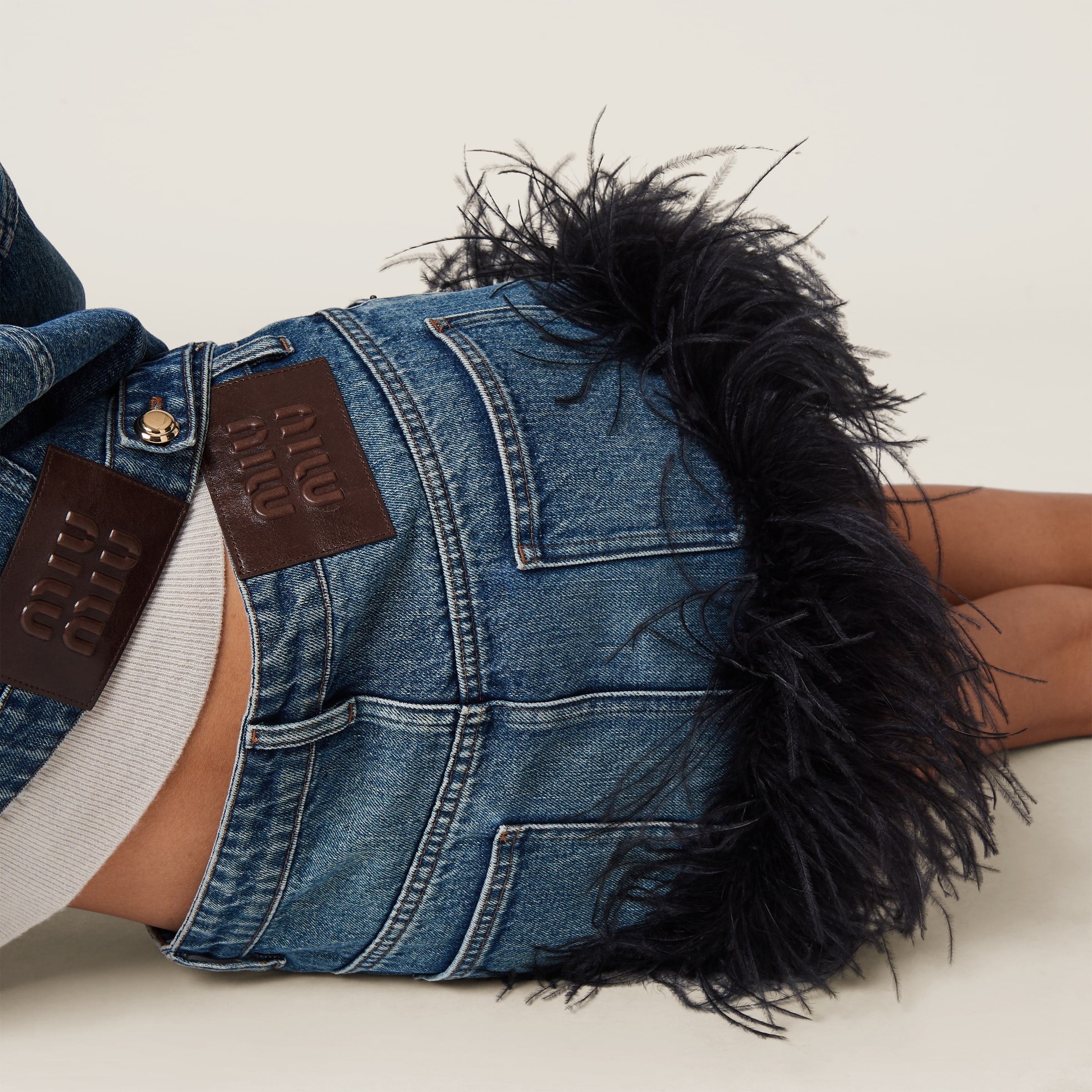 Denim miniskirt - 5