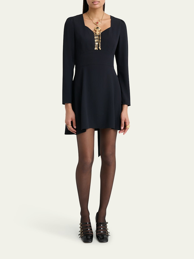 Chloé Button-Front Long-Sleeve Mini Dress outlook