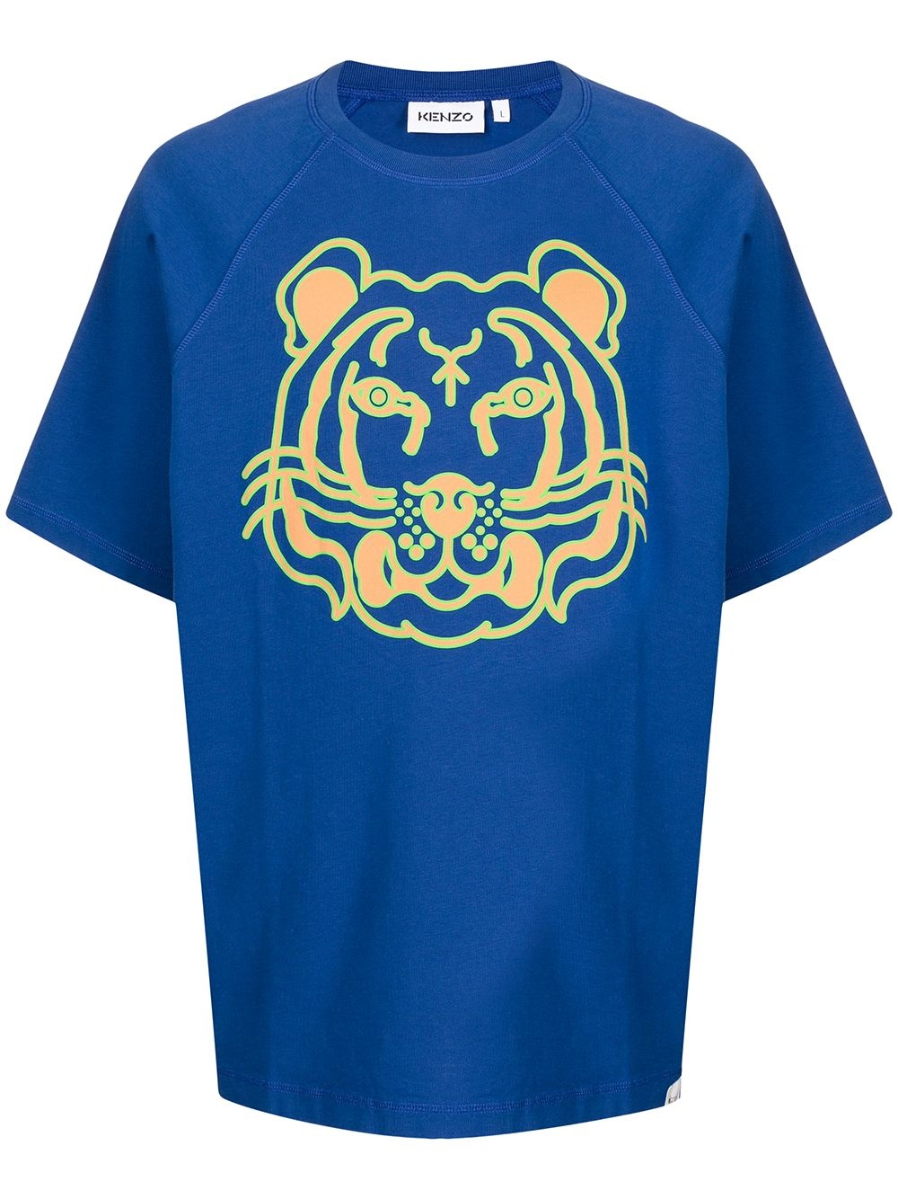 Tiger Head-print short-sleeved T-shirt - 1