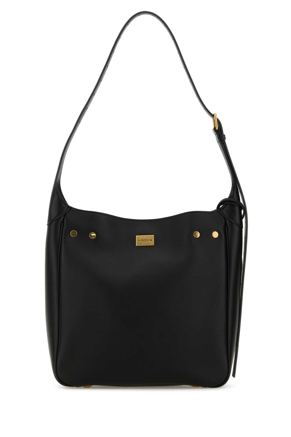 Balenciaga Women Black Leather Small Bel Air Shoulder Bag - 3