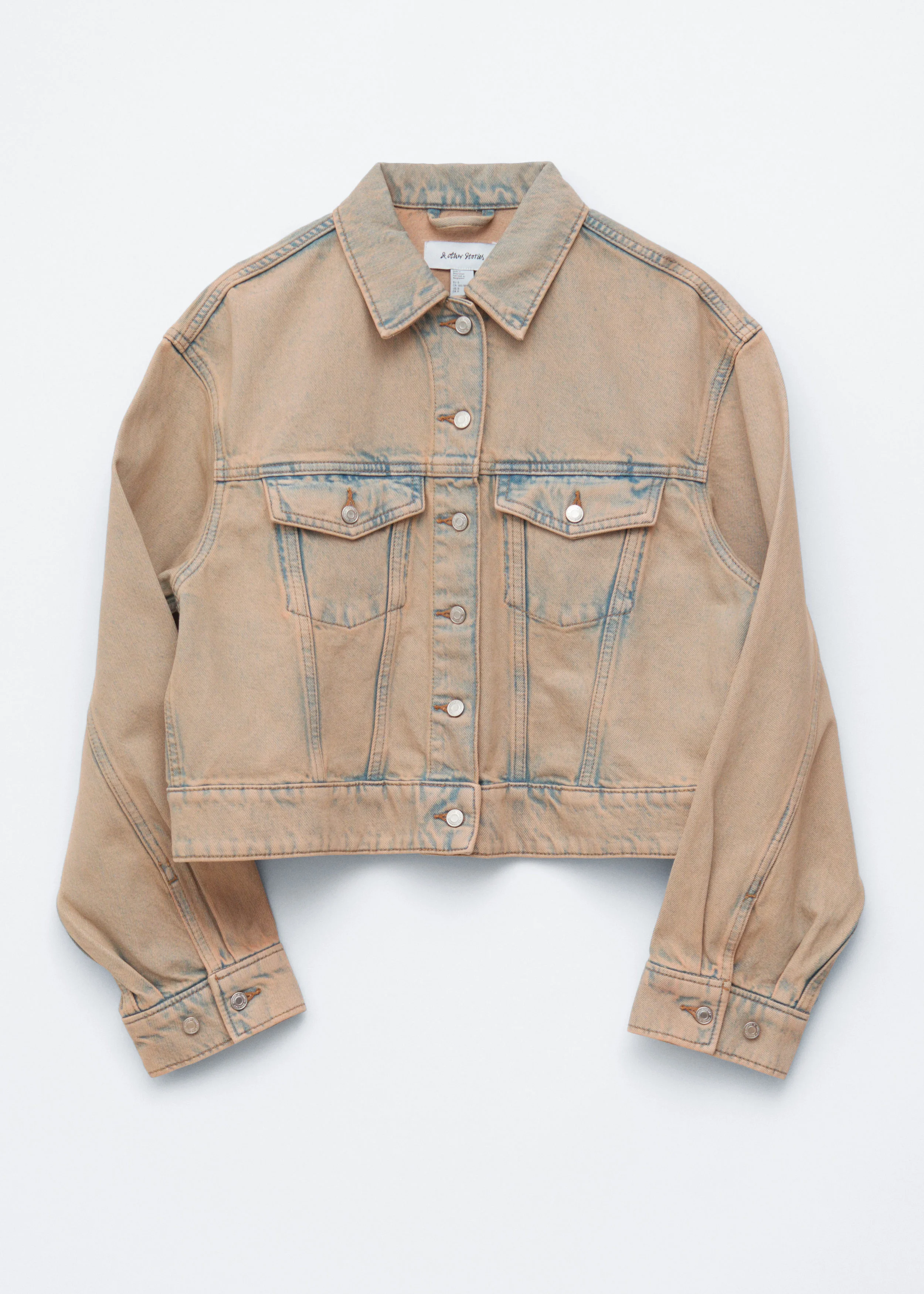 Cropped Overdye Denim Jacket - 1
