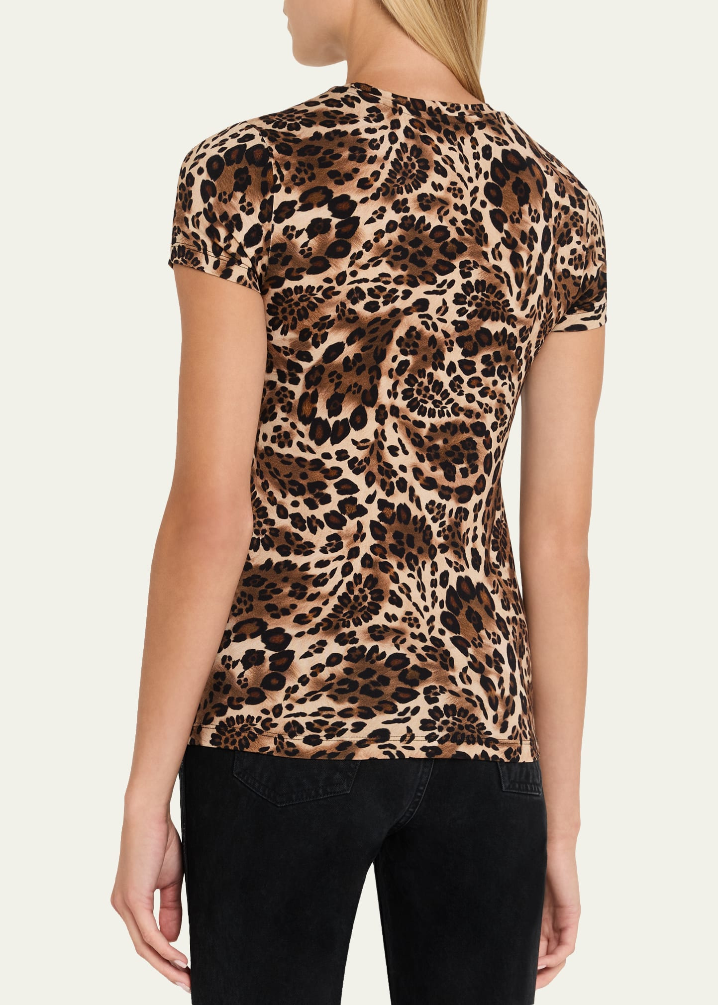 Ressi Short-Sleeve Leopard Paisley Tee - 3