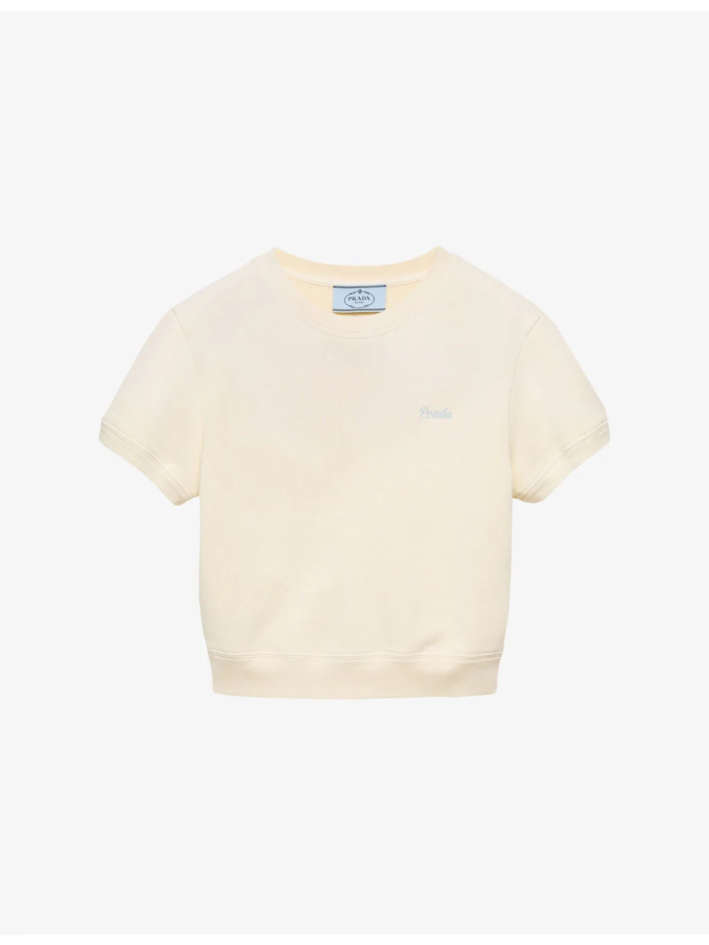 Round-Neck Cotton-Fleece T-Shirt - 1