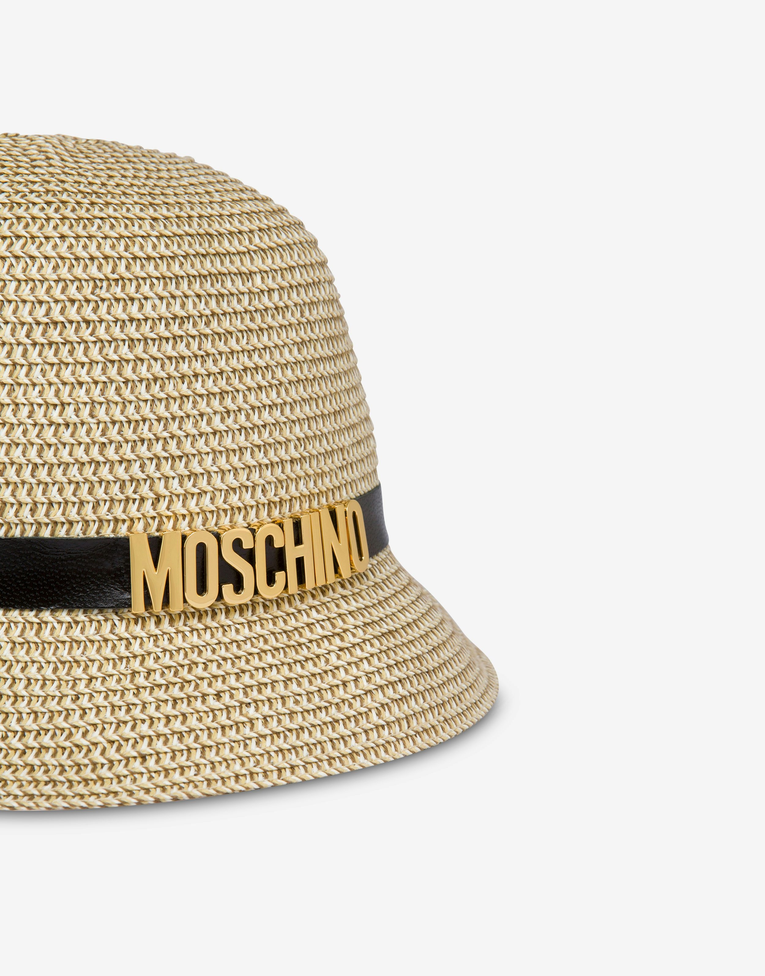 LETTERING LOGO RAFFIA HAT - 3