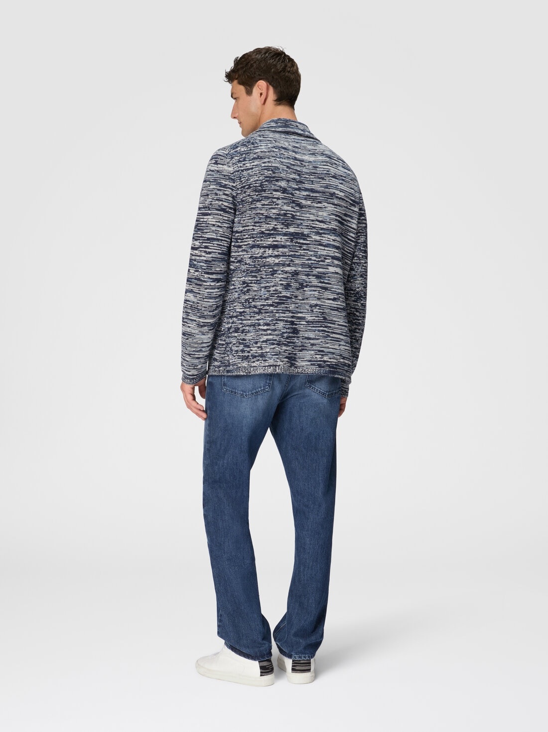 Deconstructed mélange cashmere blazer - 3