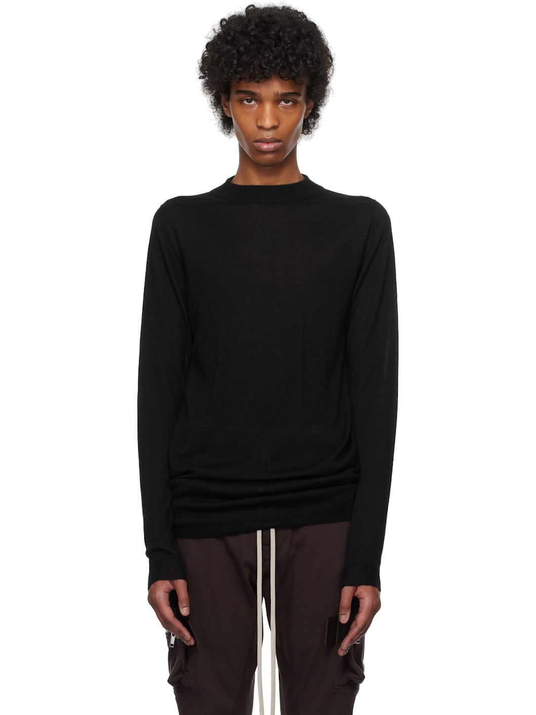 Black Hollywood Level Lupetto Sweater - 1