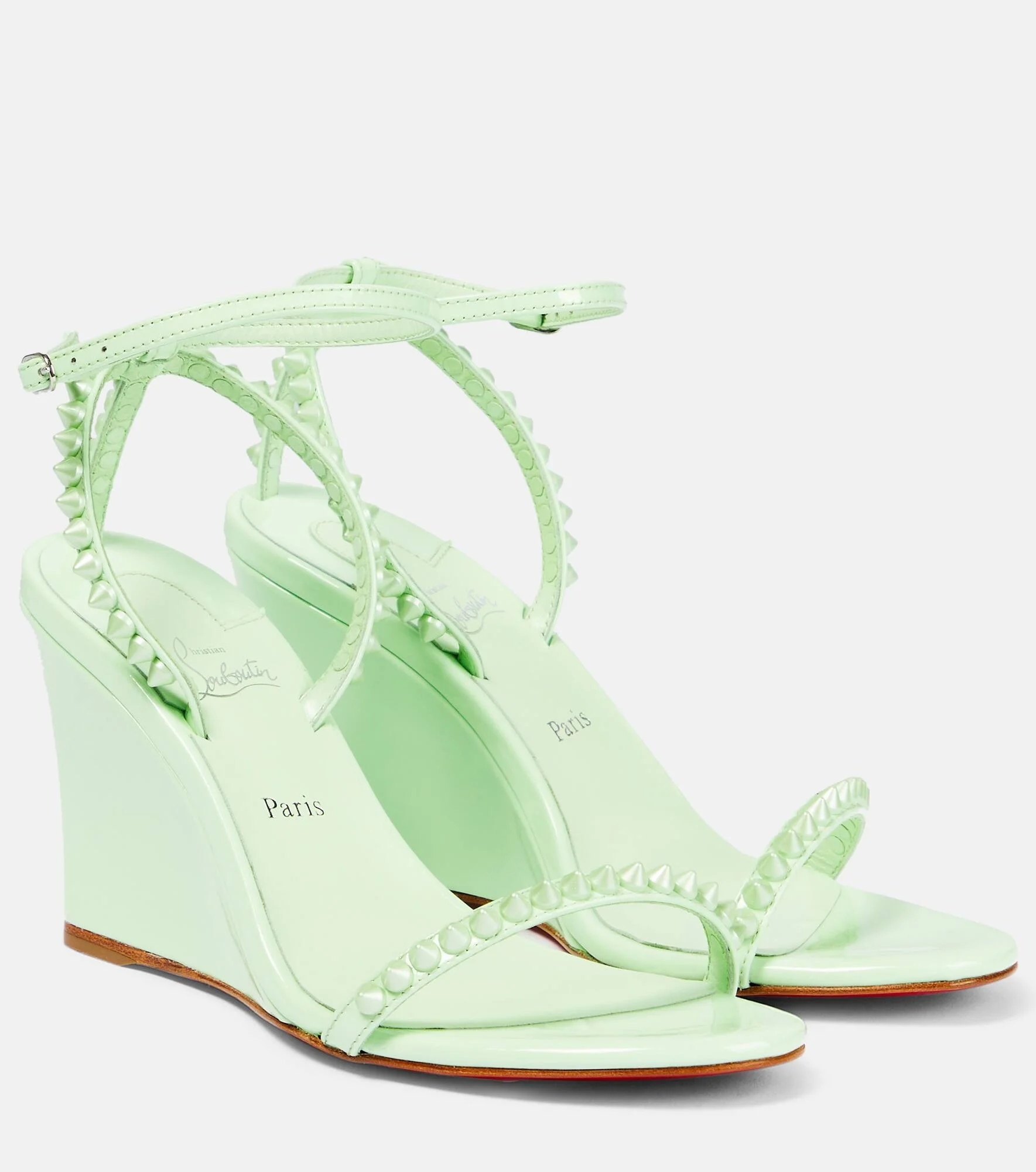 So Me 85 leather wedge sandals - 1