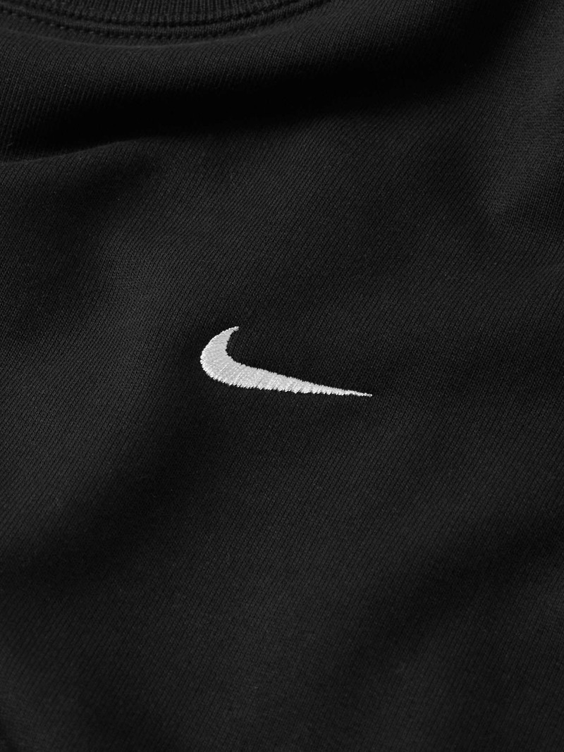 Solo Swoosh Cotton-Blend Jersey Sweatshirt 4