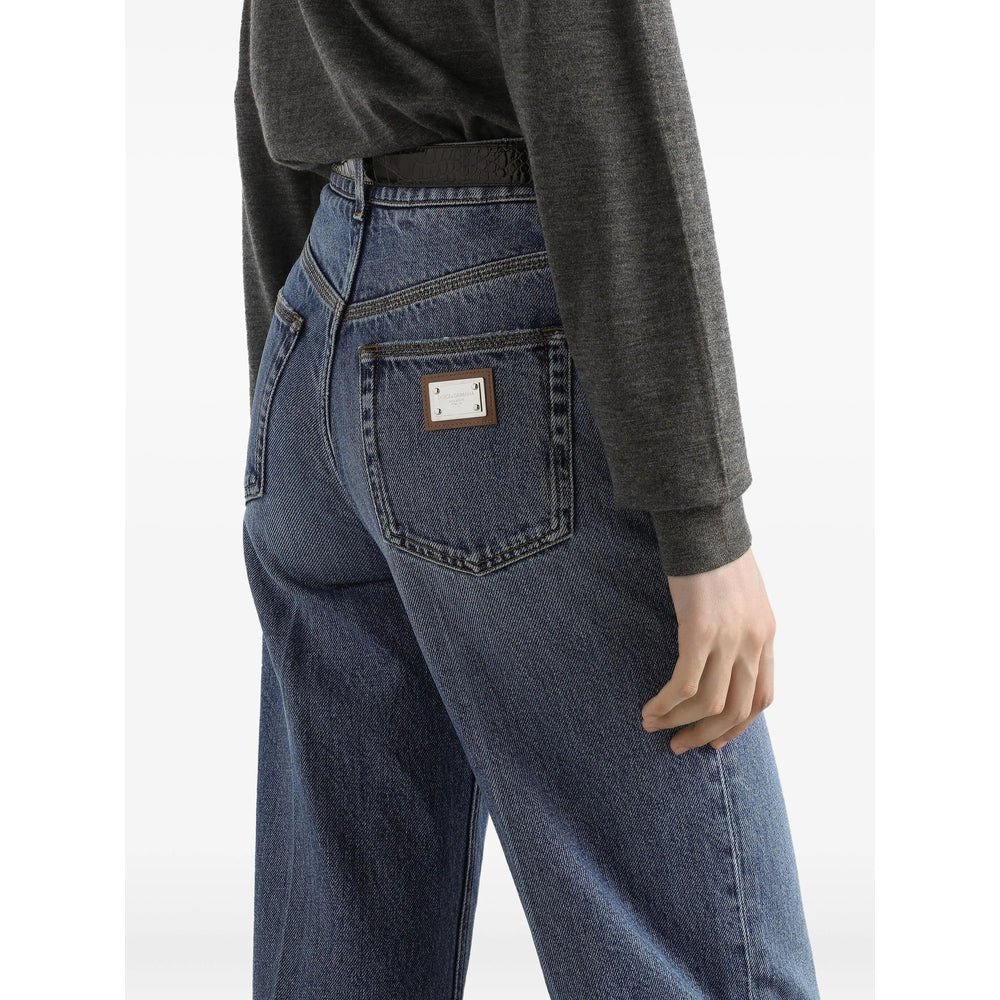 Dolce & Gabbana Blue Denim - Straight-Leg Jeans Women - 3