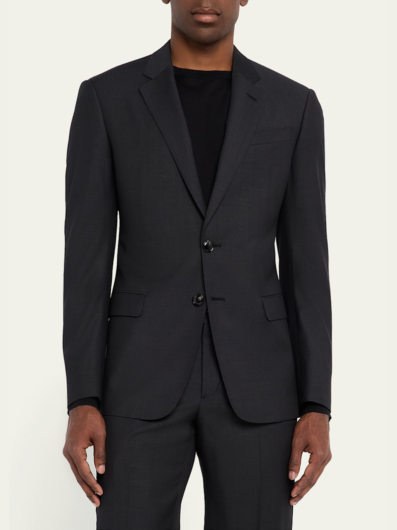 GIORGIO ARMANI Men's Pinpoint Twill Suit outlook