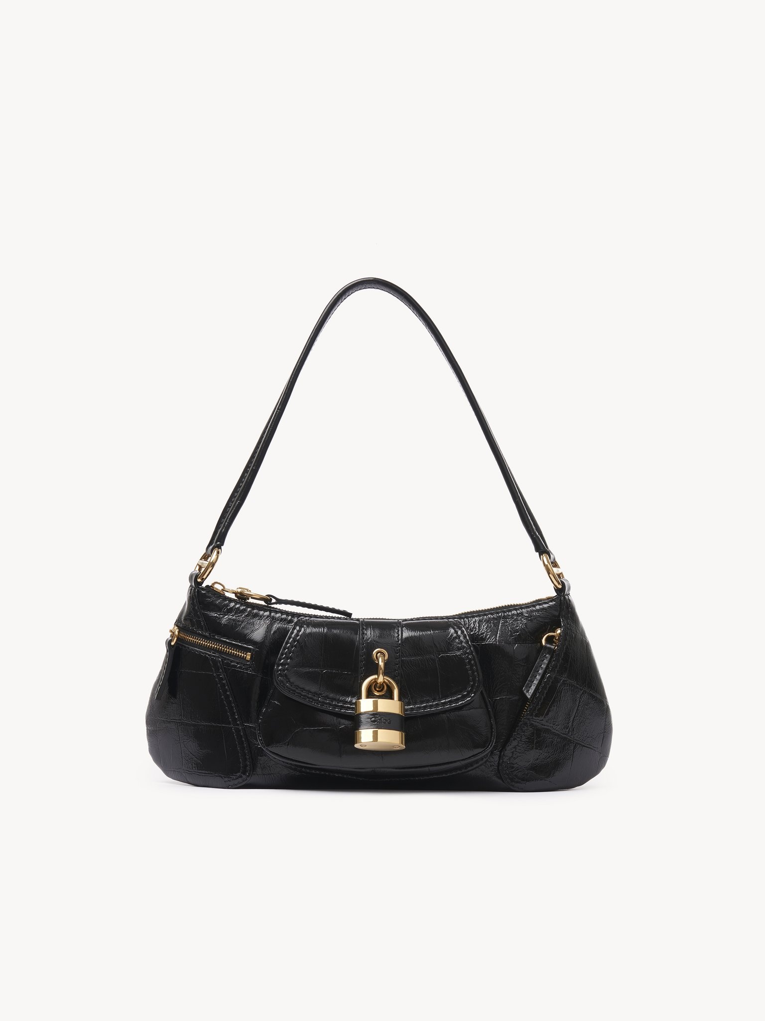THE 99 SHOULDER BAG IN CROCO-EFFECT LEATHER - 1