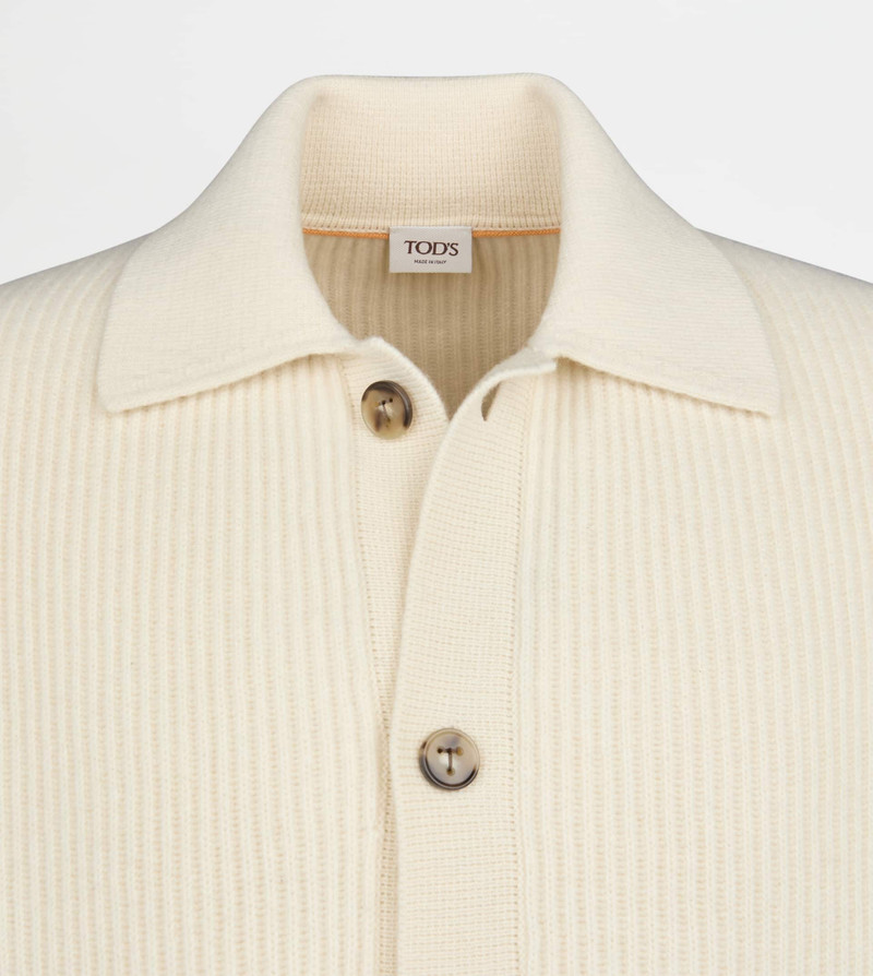 CASHMERE BLEND CARDIGAN - GREY 7