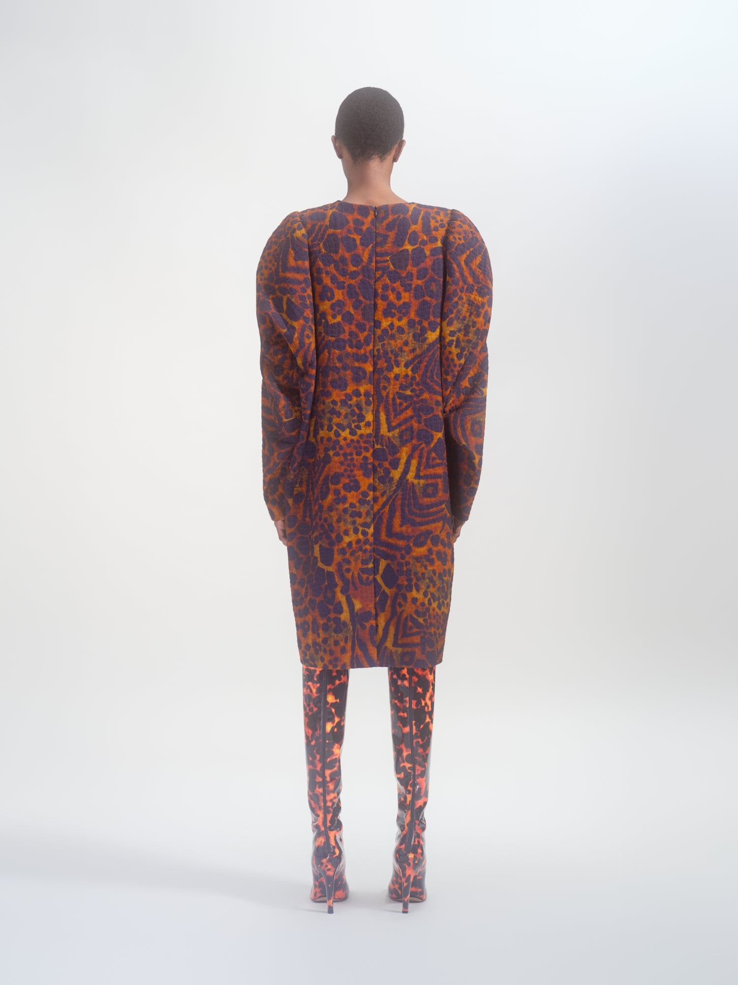 LEOPARD SACK DRESS - 4