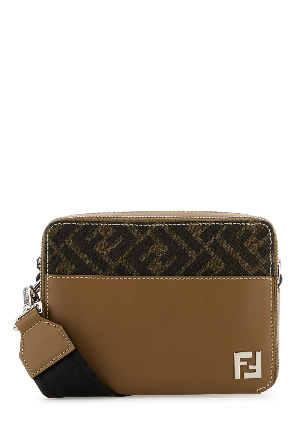 Fendi Men Embroidered Canvas Camera Crossbody Bag - 3