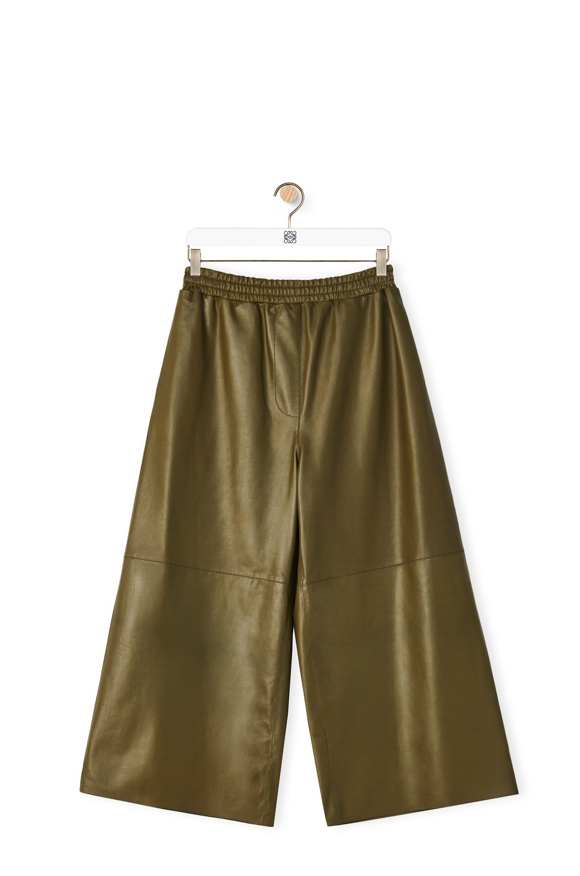Cropped trousers in nappa - 1