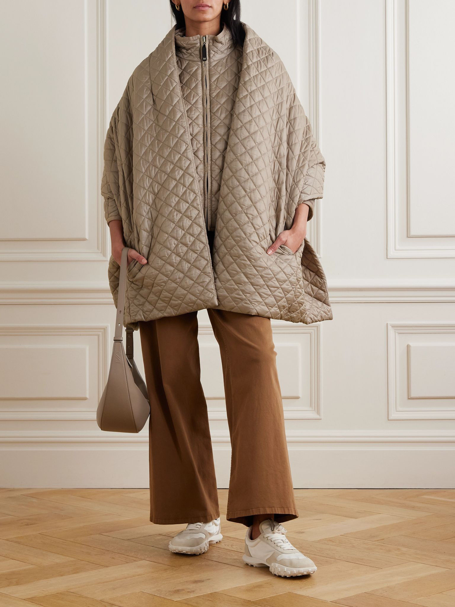 The Cube Susanna quilted shell scarf Beige - 5