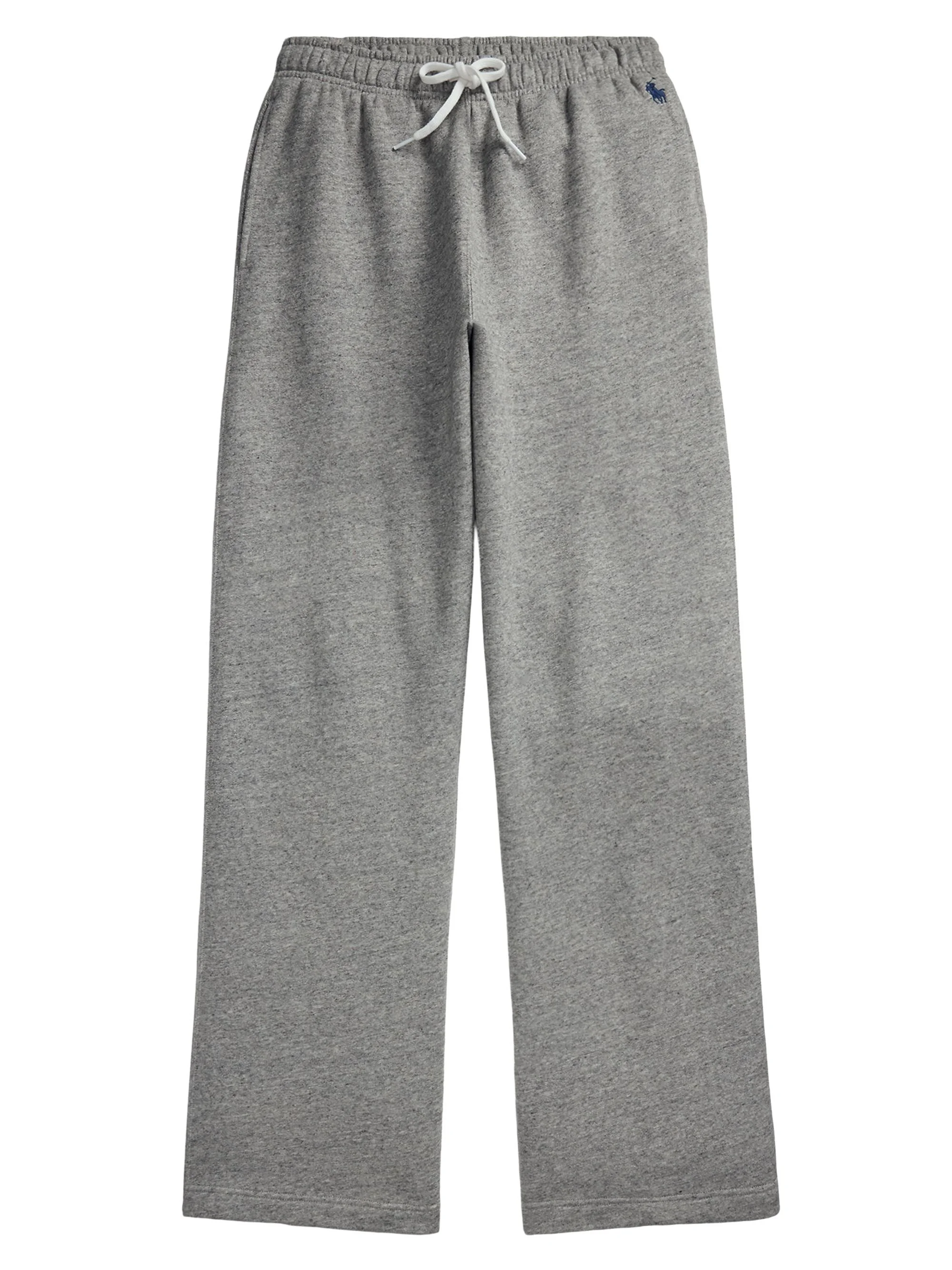Women's Drawstring Fleece Wide-Leg Sweatpants - Dark Vintage Heather - 1
