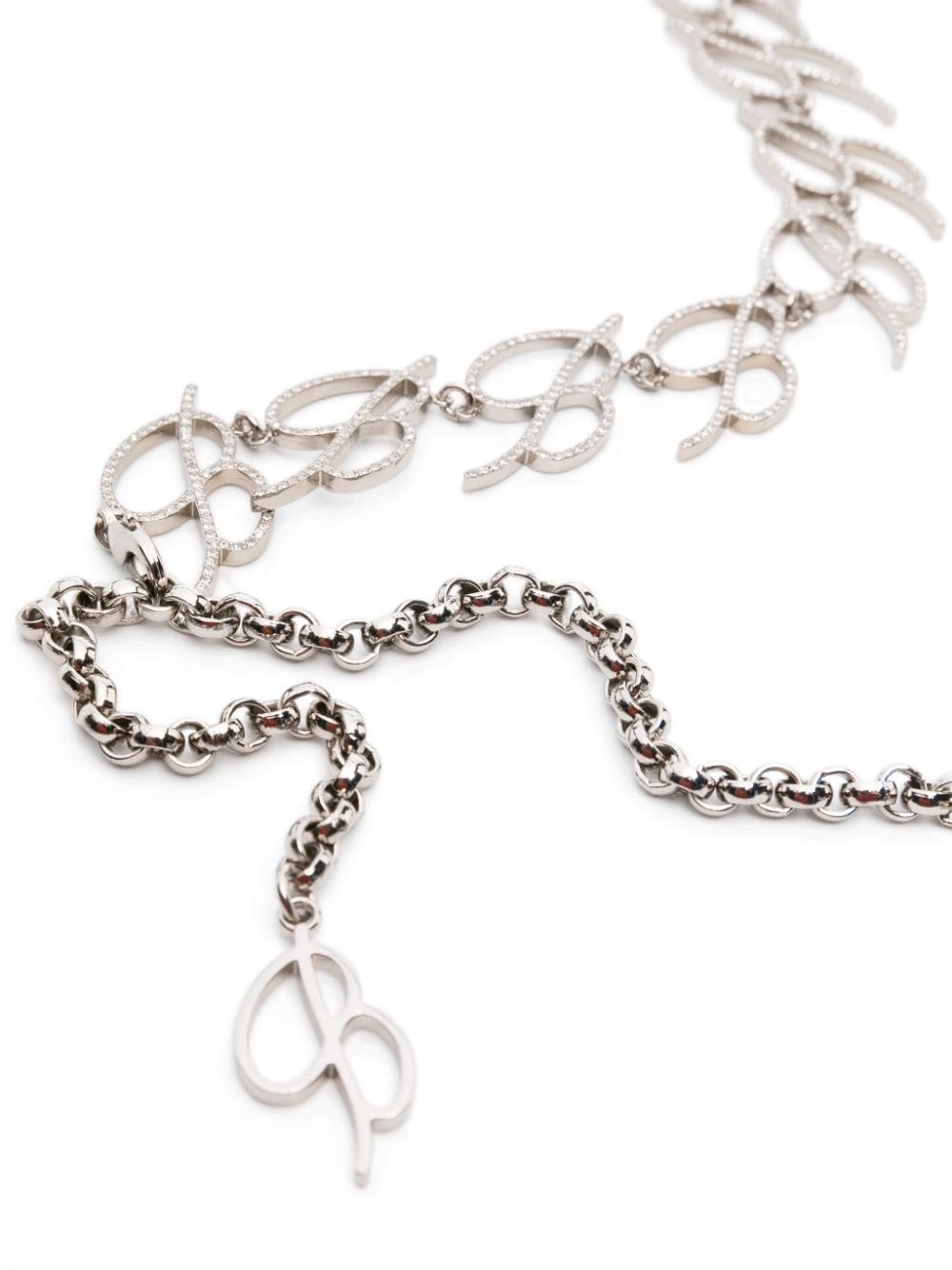 logo-plaque chain belt - 3