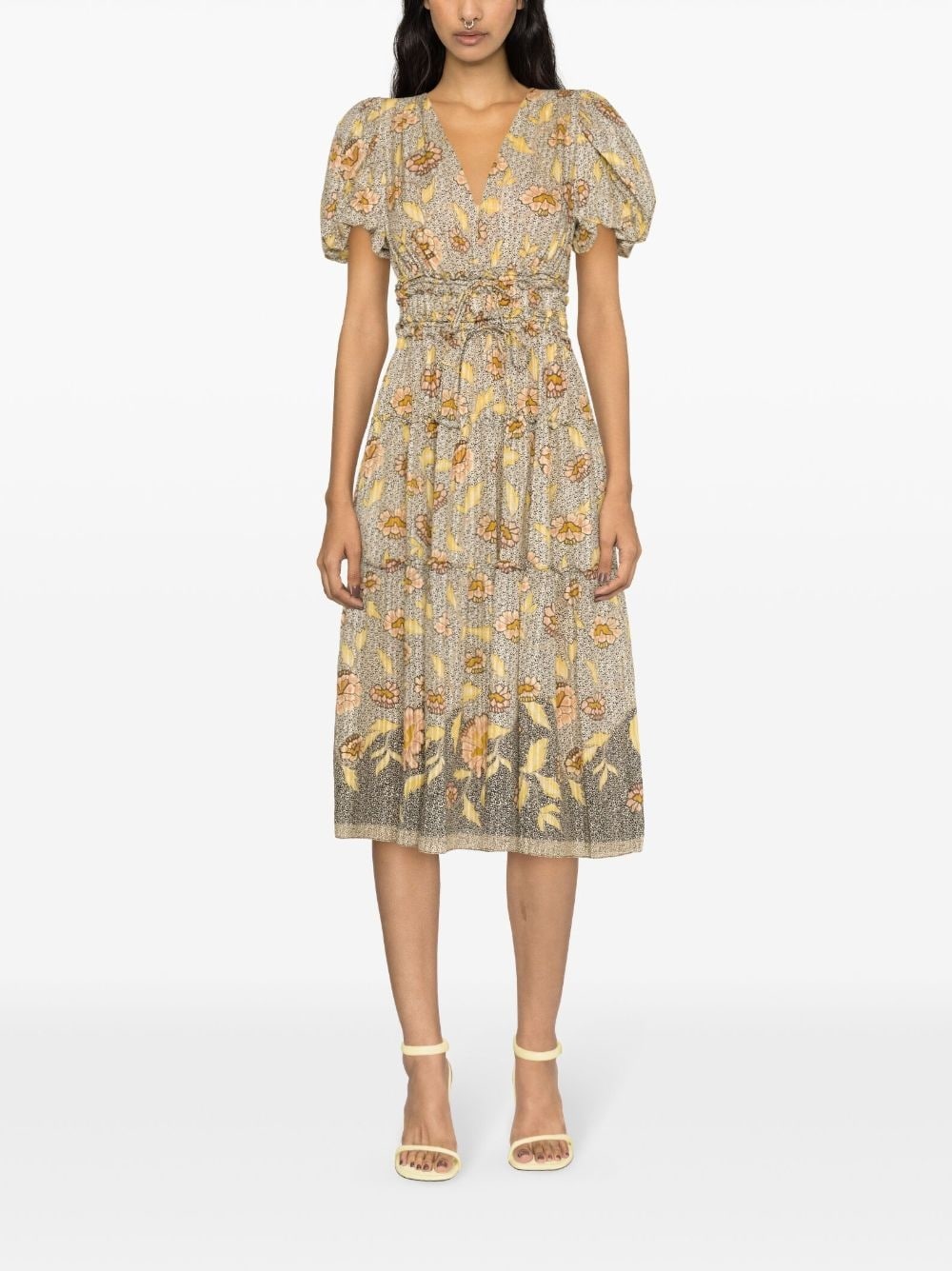 Eloisa floral-print midi dress - 2