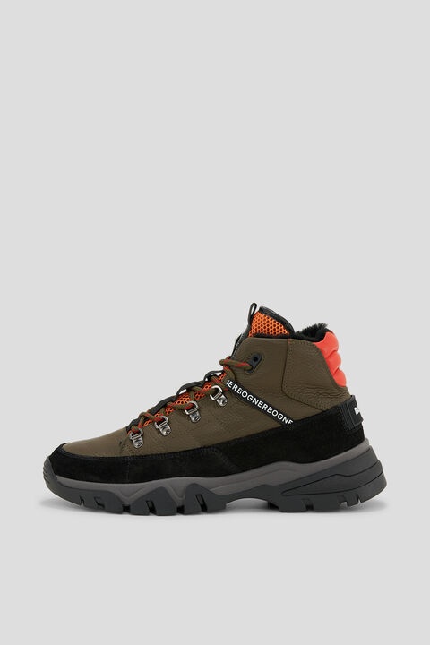 Copper Mountain low boot sneakers in Black/Olive green - 1