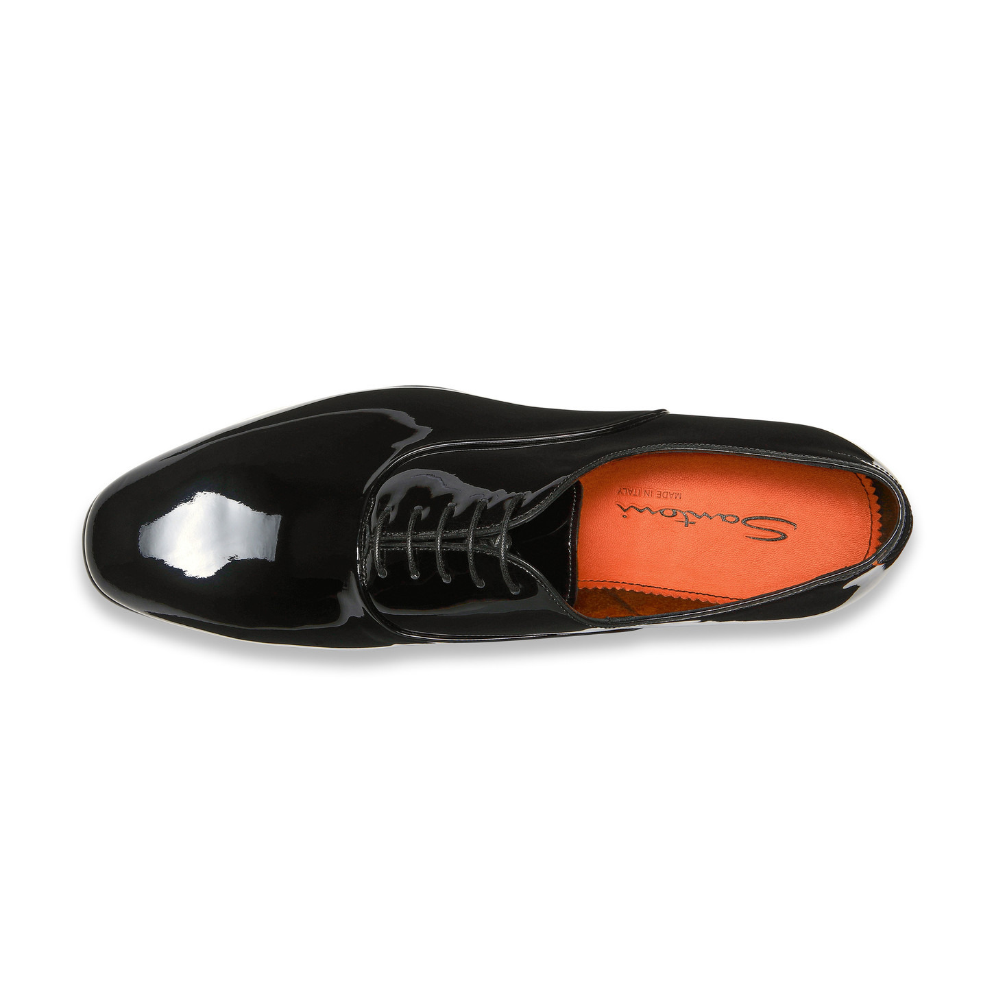 Men's black patent leather Oxford shoe - 5