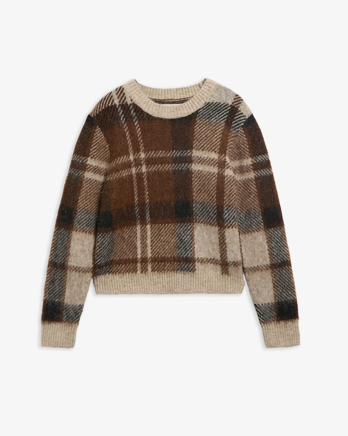 Glendyn Tartan Crew Neck Jumper - 1