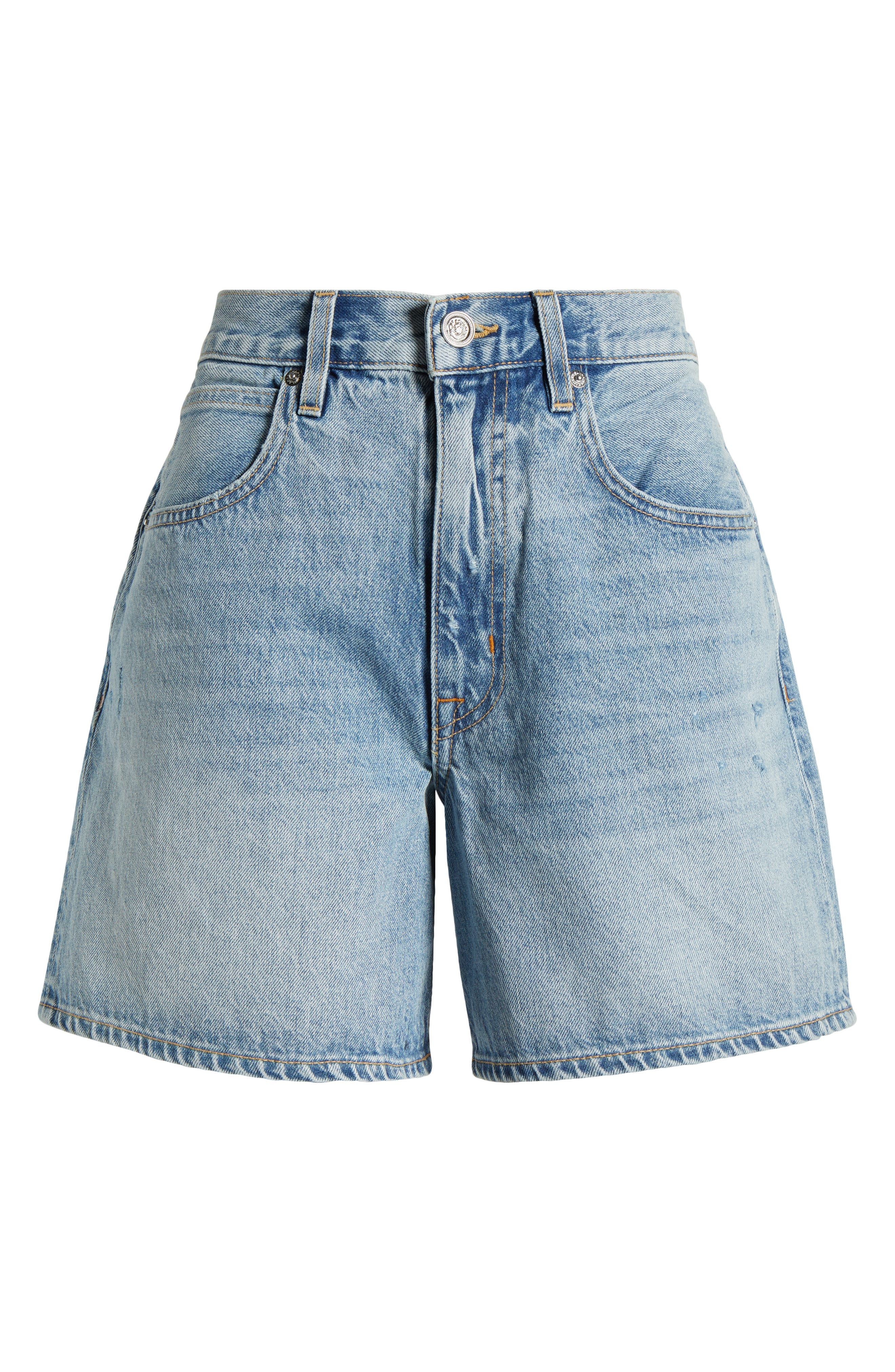 SLVRLAKE Walker Denim Bermuda Shorts in Heartache at Nordstrom - 5