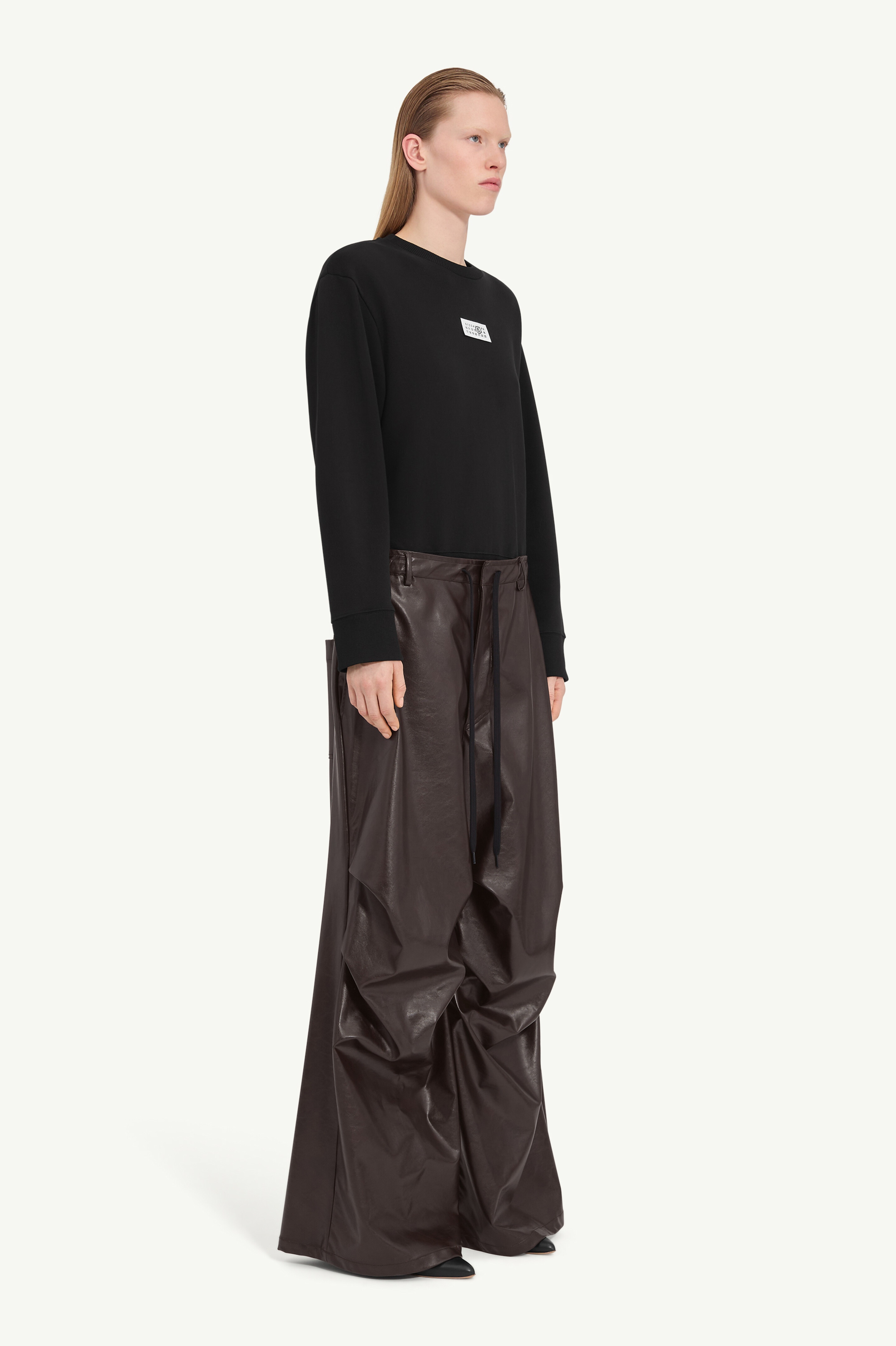 Faux leather trousers - 3